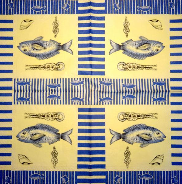 061 Fish - 3-ply - (blue)